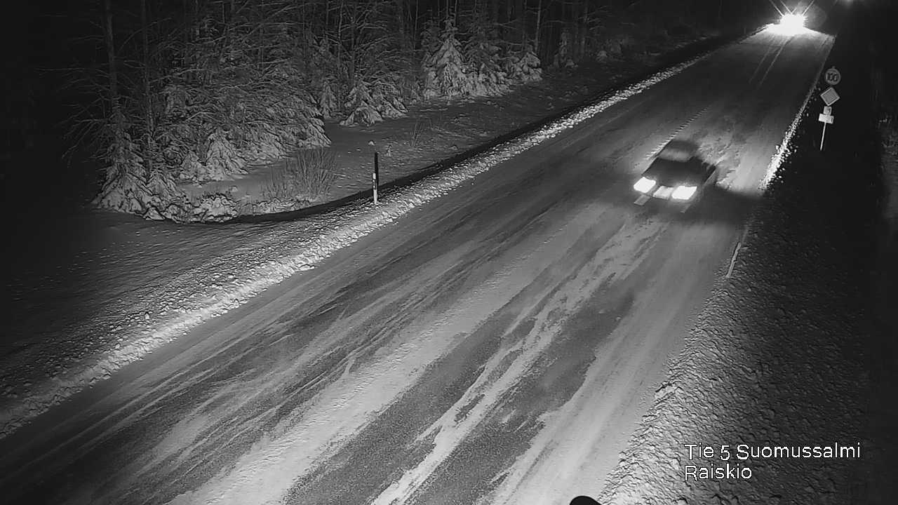 Weather Camera Image Väg 5 Suomussalmi Raiskio, Suomussalmi, Kainuu