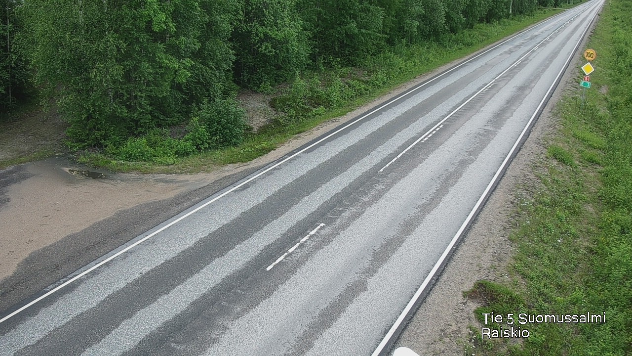 Weather Camera Image Road 5 Suomussalmi Raiskio, Suomussalmi, Kainuu