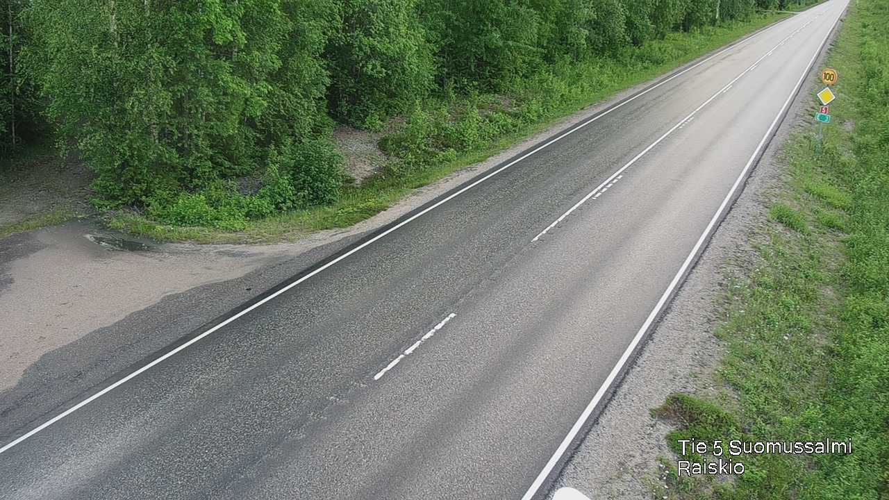 Weather Camera Image Road 5 Suomussalmi Raiskio, Suomussalmi, Kainuu