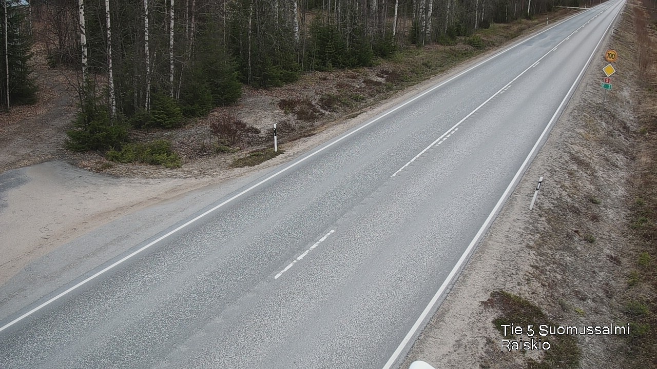 Weather Camera Image Road 5 Suomussalmi Raiskio, Suomussalmi, Kainuu