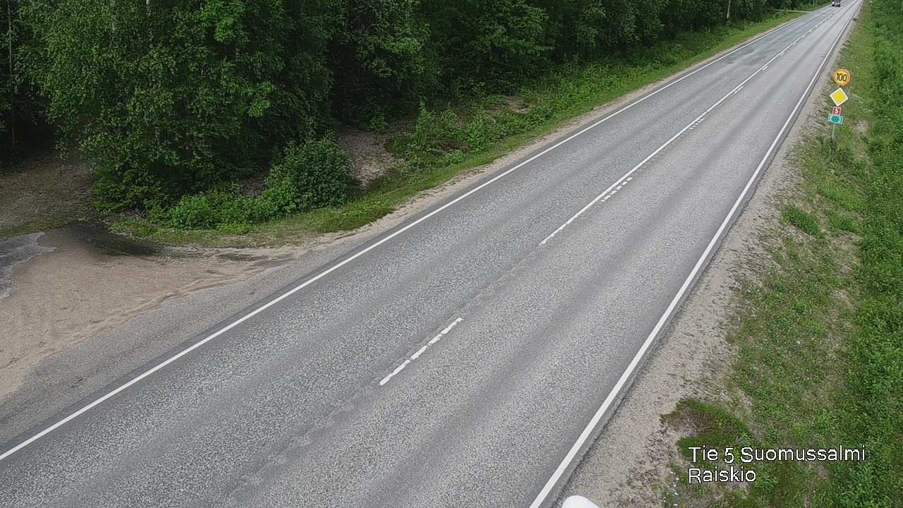Weather Camera Image Road 5 Suomussalmi Raiskio, Suomussalmi, Kainuu