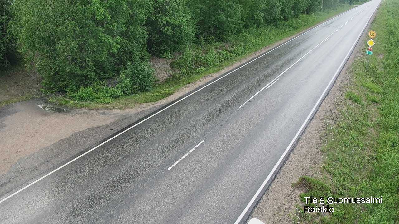Weather Camera Image Road 5 Suomussalmi Raiskio, Suomussalmi, Kainuu
