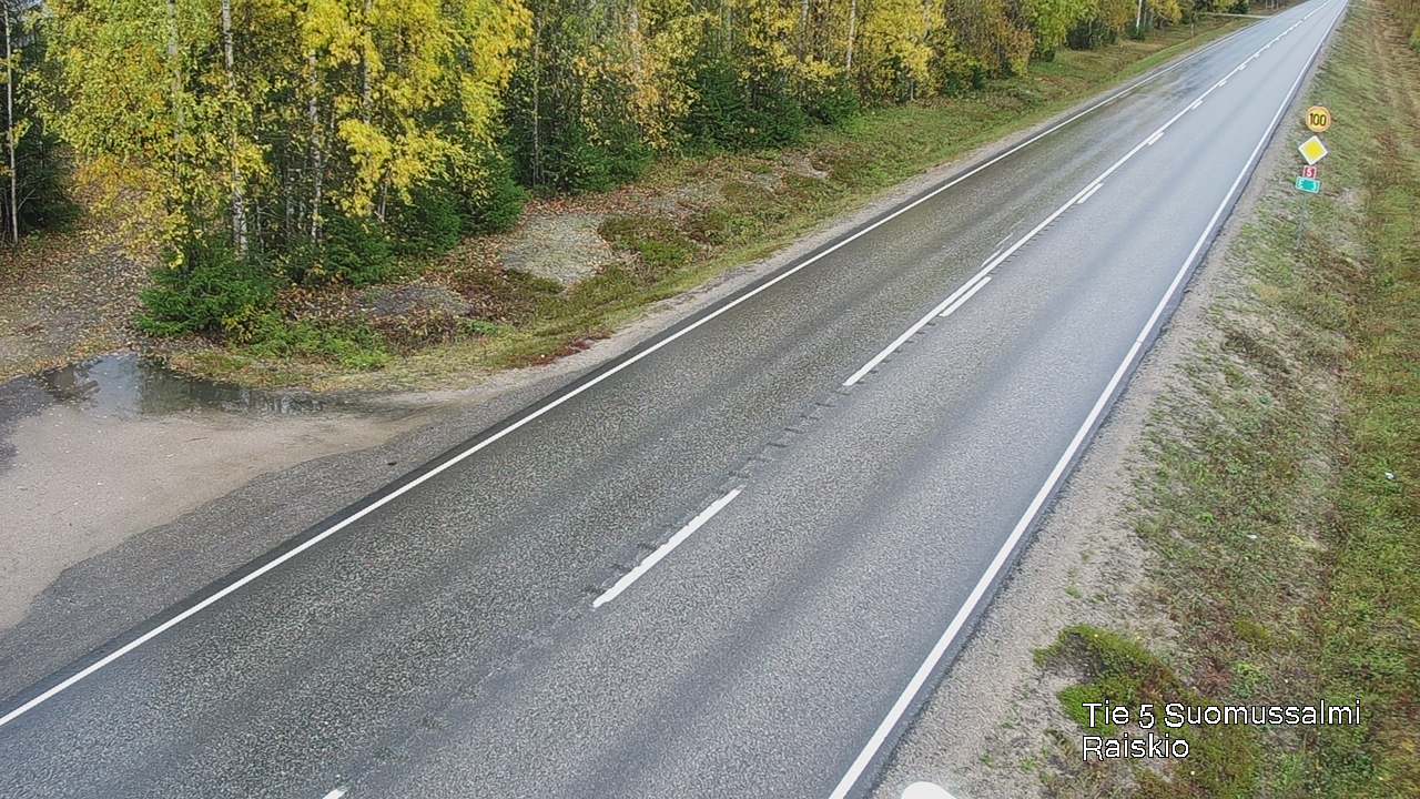 Weather Camera Image Road 5 Suomussalmi Raiskio, Suomussalmi, Kainuu
