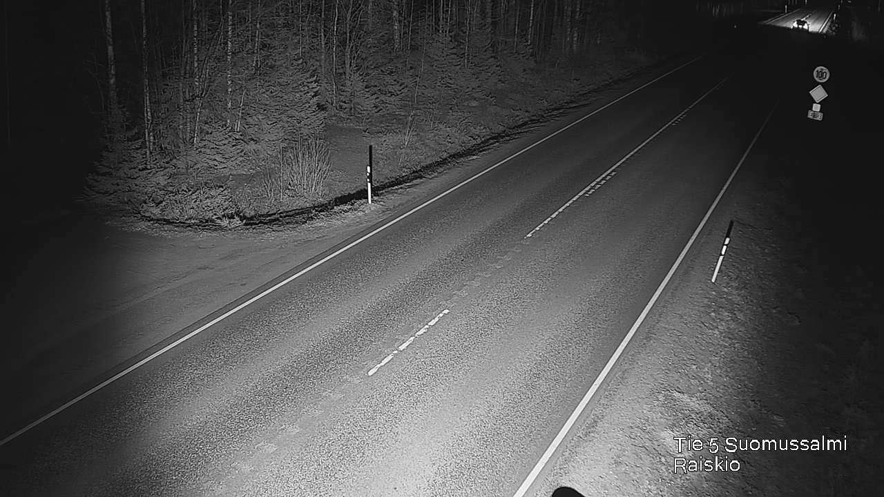 Weather Camera Image Väg 5 Suomussalmi Raiskio, Suomussalmi, Kainuu