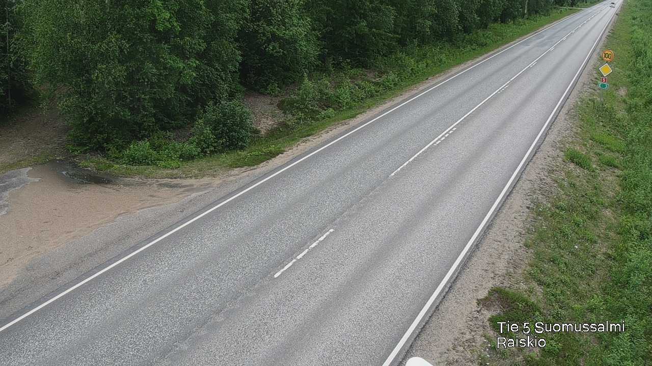 Weather Camera Image Road 5 Suomussalmi Raiskio, Suomussalmi, Kainuu