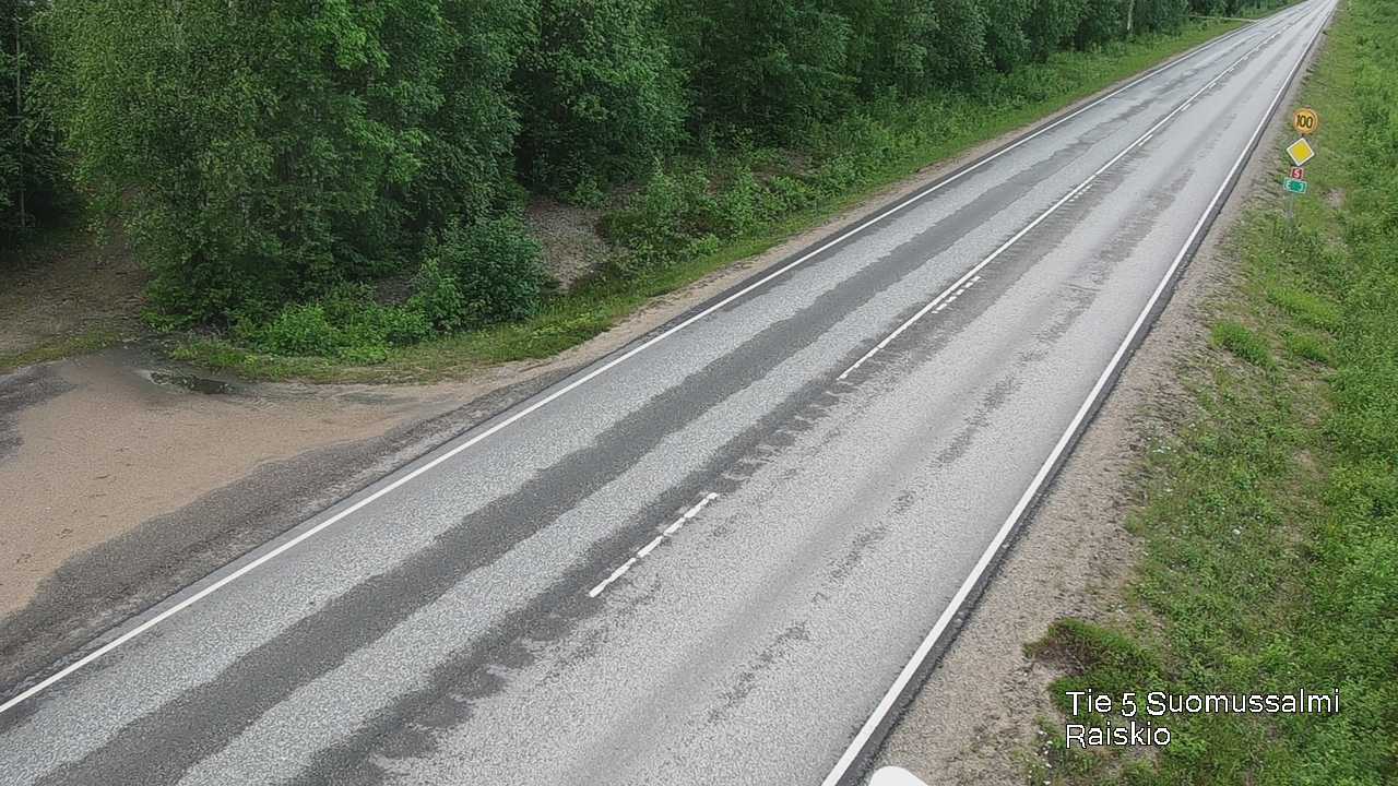Weather Camera Image Road 5 Suomussalmi Raiskio, Suomussalmi, Kainuu