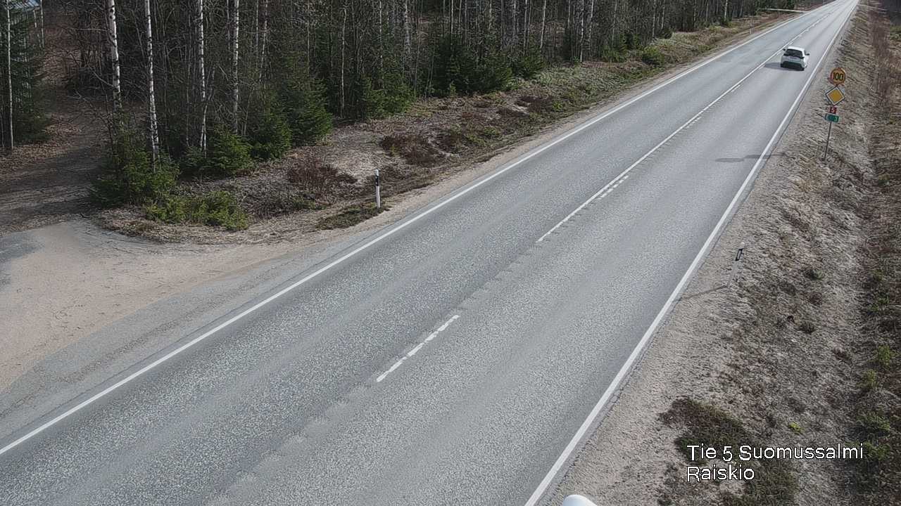 Weather Camera Image Road 5 Suomussalmi Raiskio, Suomussalmi, Kainuu
