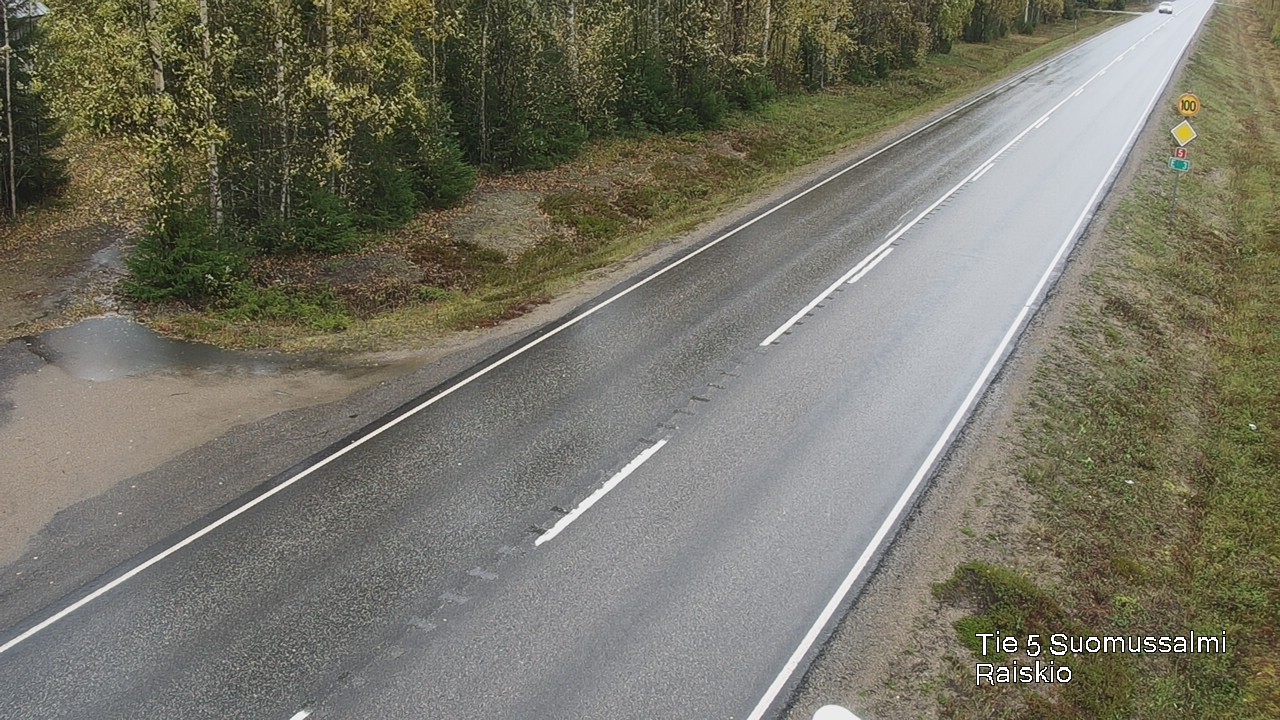 Weather Camera Image Road 5 Suomussalmi Raiskio, Suomussalmi, Kainuu