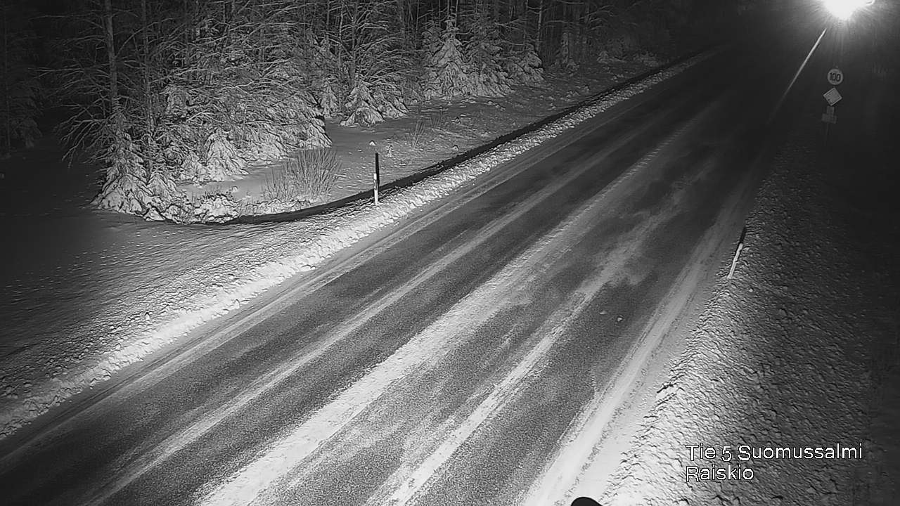 Weather Camera Image Väg 5 Suomussalmi Raiskio, Suomussalmi, Kainuu