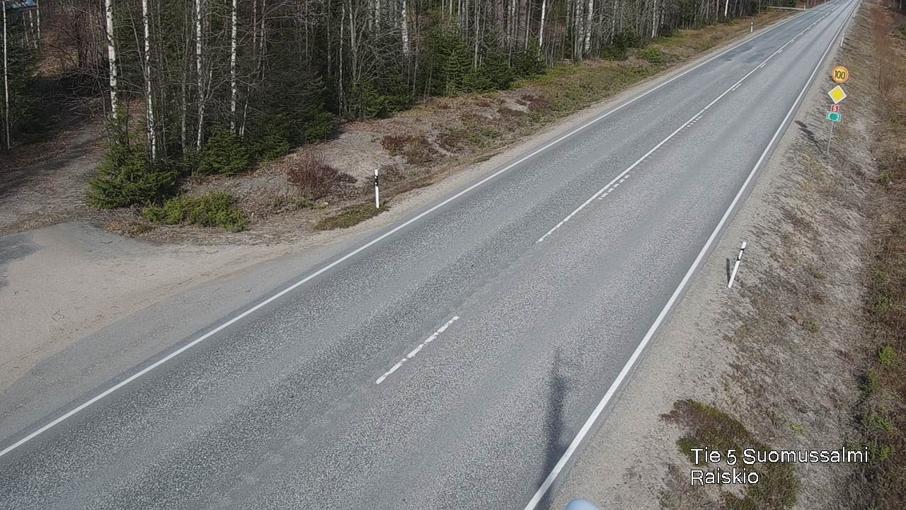 Weather Camera Image Väg 5 Suomussalmi Raiskio, Suomussalmi, Kainuu