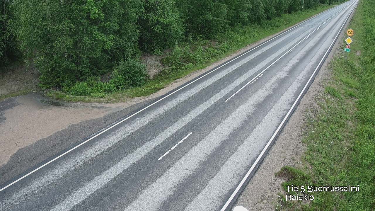 Weather Camera Image Road 5 Suomussalmi Raiskio, Suomussalmi, Kainuu