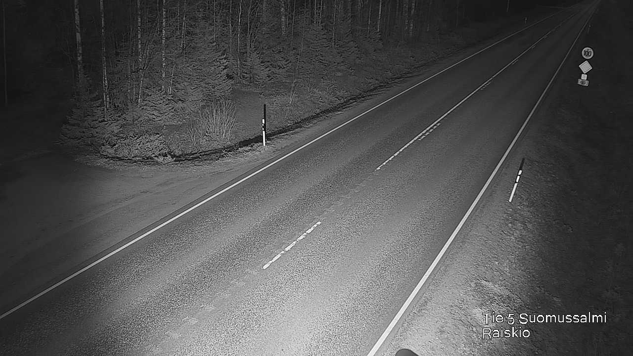 Weather Camera Image Road 5 Suomussalmi Raiskio, Suomussalmi, Kainuu