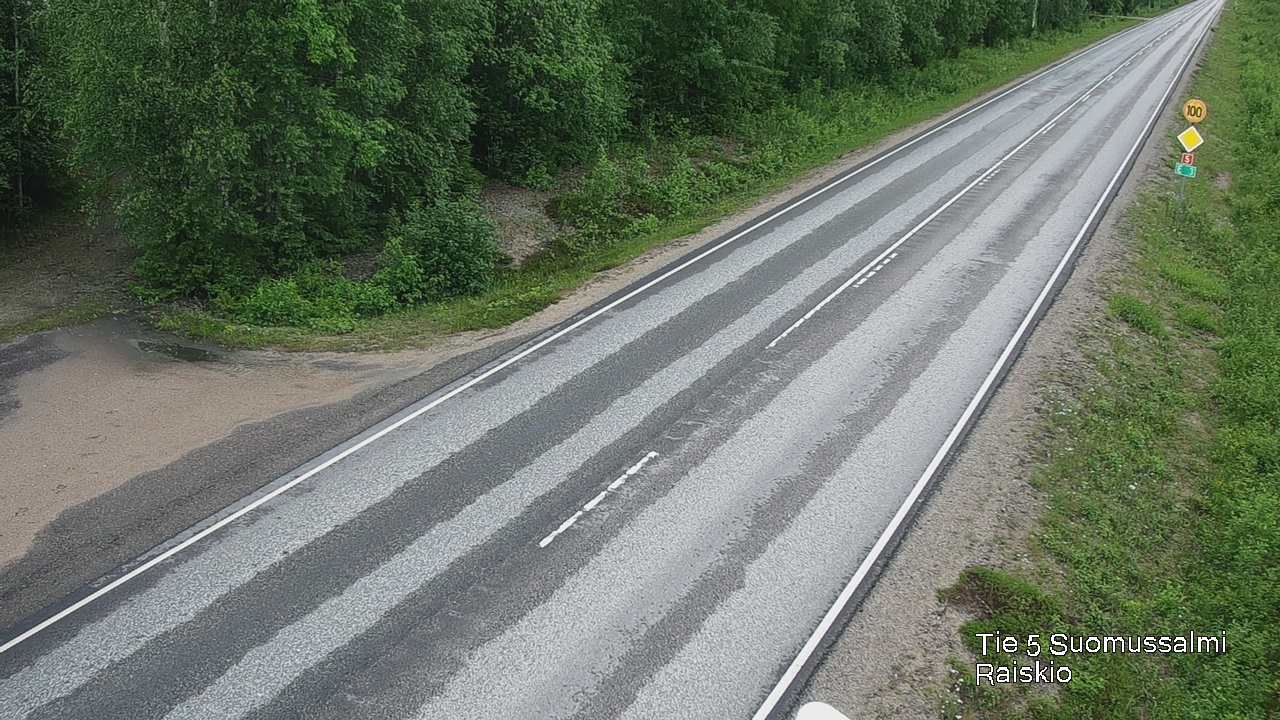 Weather Camera Image Road 5 Suomussalmi Raiskio, Suomussalmi, Kainuu