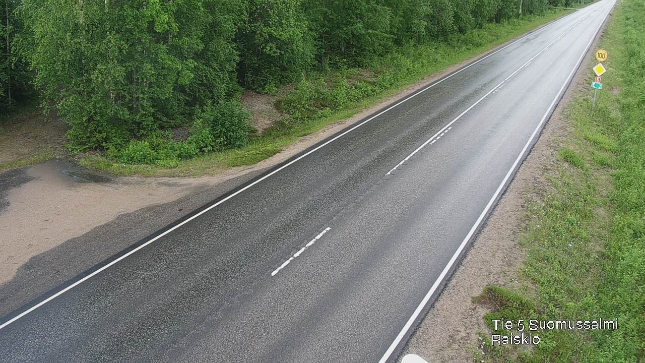 Weather Camera Image Road 5 Suomussalmi Raiskio, Suomussalmi, Kainuu