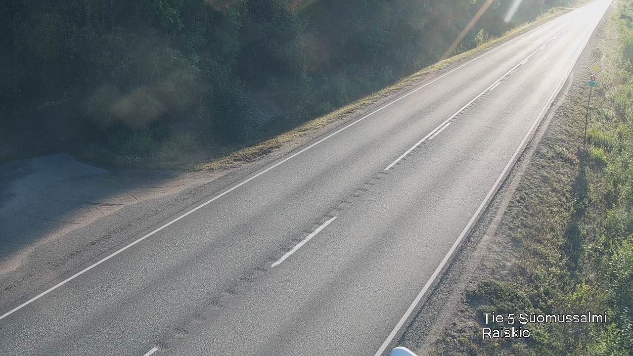 Weather Camera Image Road 5 Suomussalmi Raiskio, Suomussalmi, Kainuu