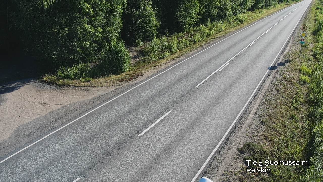 Weather Camera Image Road 5 Suomussalmi Raiskio, Suomussalmi, Kainuu