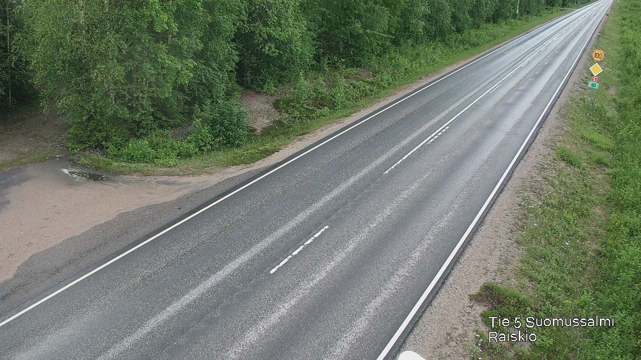 Weather Camera Image Road 5 Suomussalmi Raiskio, Suomussalmi, Kainuu