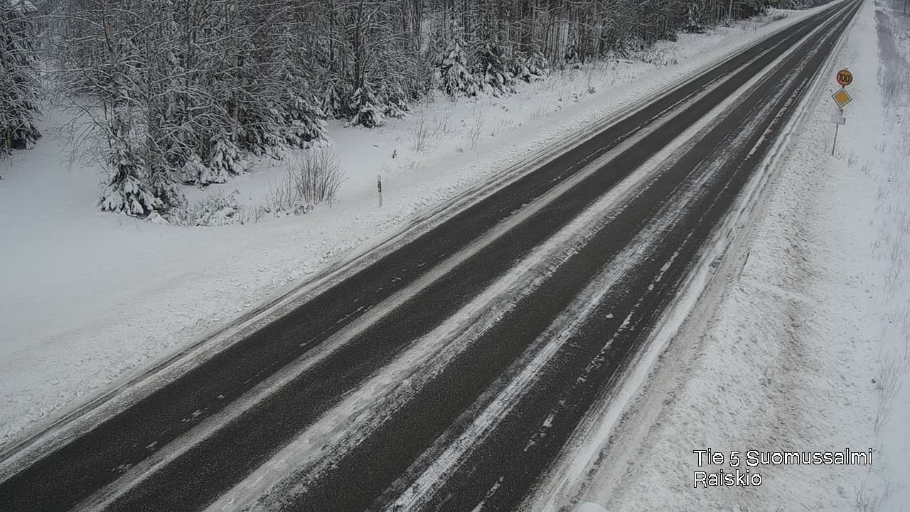 Weather Camera Image Väg 5 Suomussalmi Raiskio, Suomussalmi, Kainuu