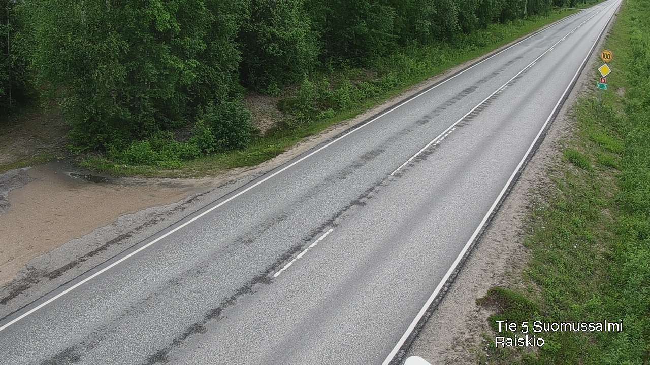 Weather Camera Image Road 5 Suomussalmi Raiskio, Suomussalmi, Kainuu