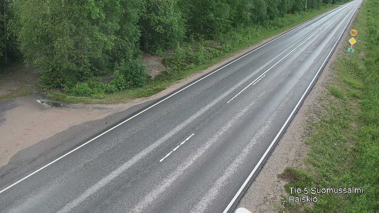 Weather Camera Image Road 5 Suomussalmi Raiskio, Suomussalmi, Kainuu