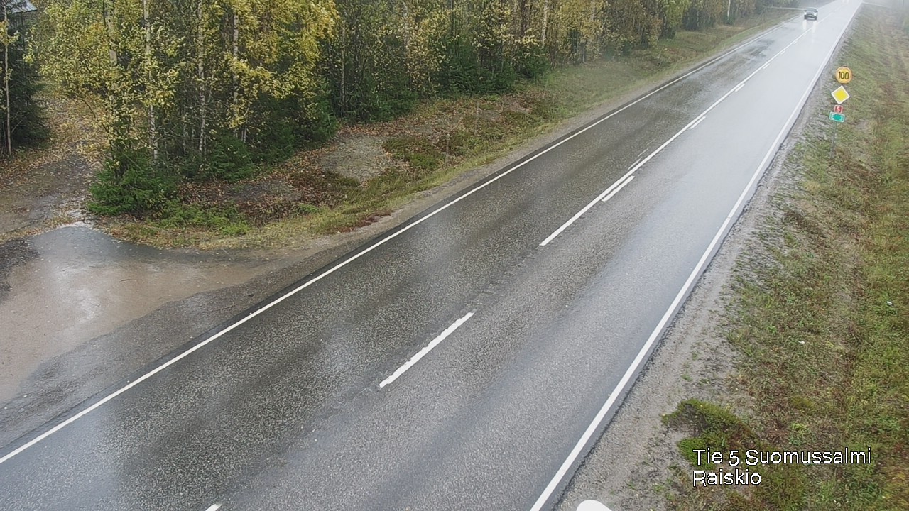 Weather Camera Image Road 5 Suomussalmi Raiskio, Suomussalmi, Kainuu