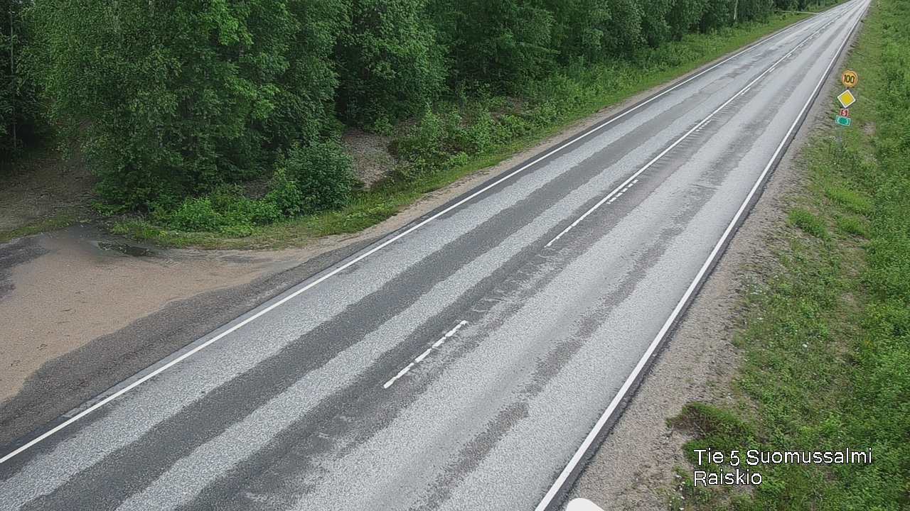 Weather Camera Image Road 5 Suomussalmi Raiskio, Suomussalmi, Kainuu