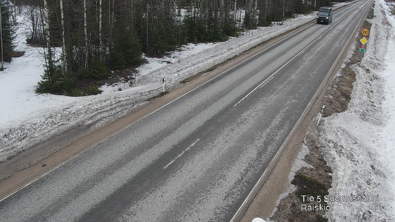 Weather Camera Image Road 5 Suomussalmi Raiskio, Suomussalmi, Kainuu