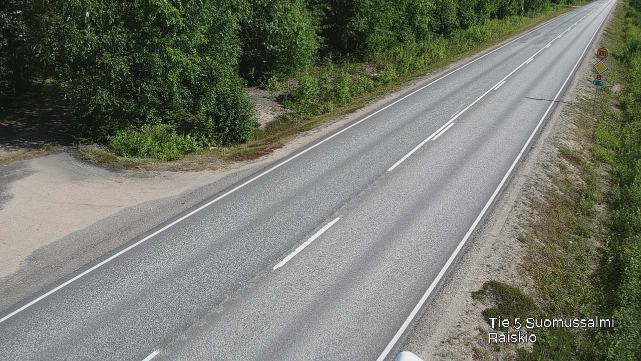 Weather Camera Image Road 5 Suomussalmi Raiskio, Suomussalmi, Kainuu