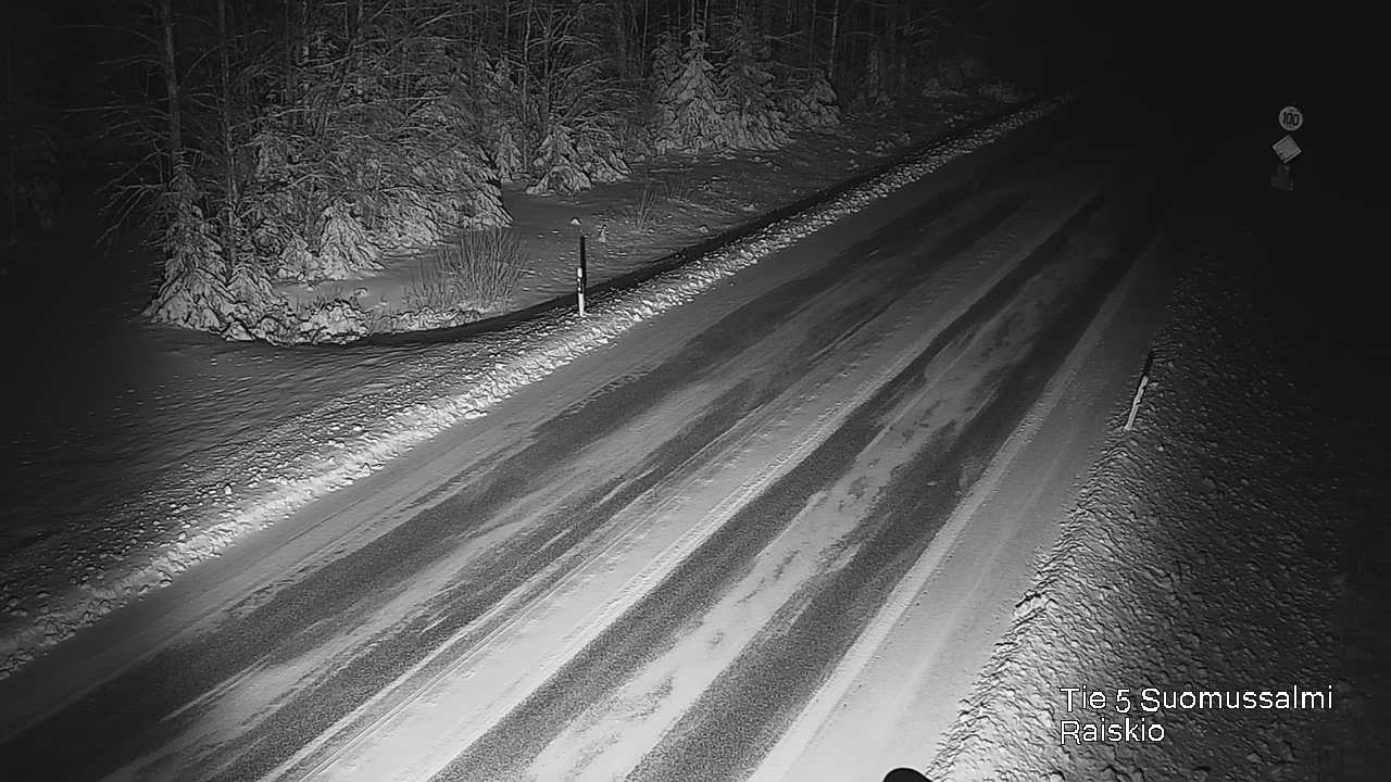 Weather Camera Image Väg 5 Suomussalmi Raiskio, Suomussalmi, Kainuu