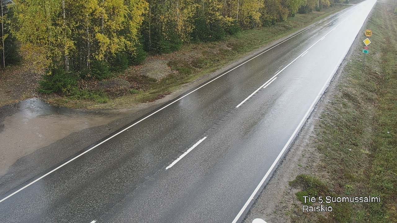 Weather Camera Image Road 5 Suomussalmi Raiskio, Suomussalmi, Kainuu