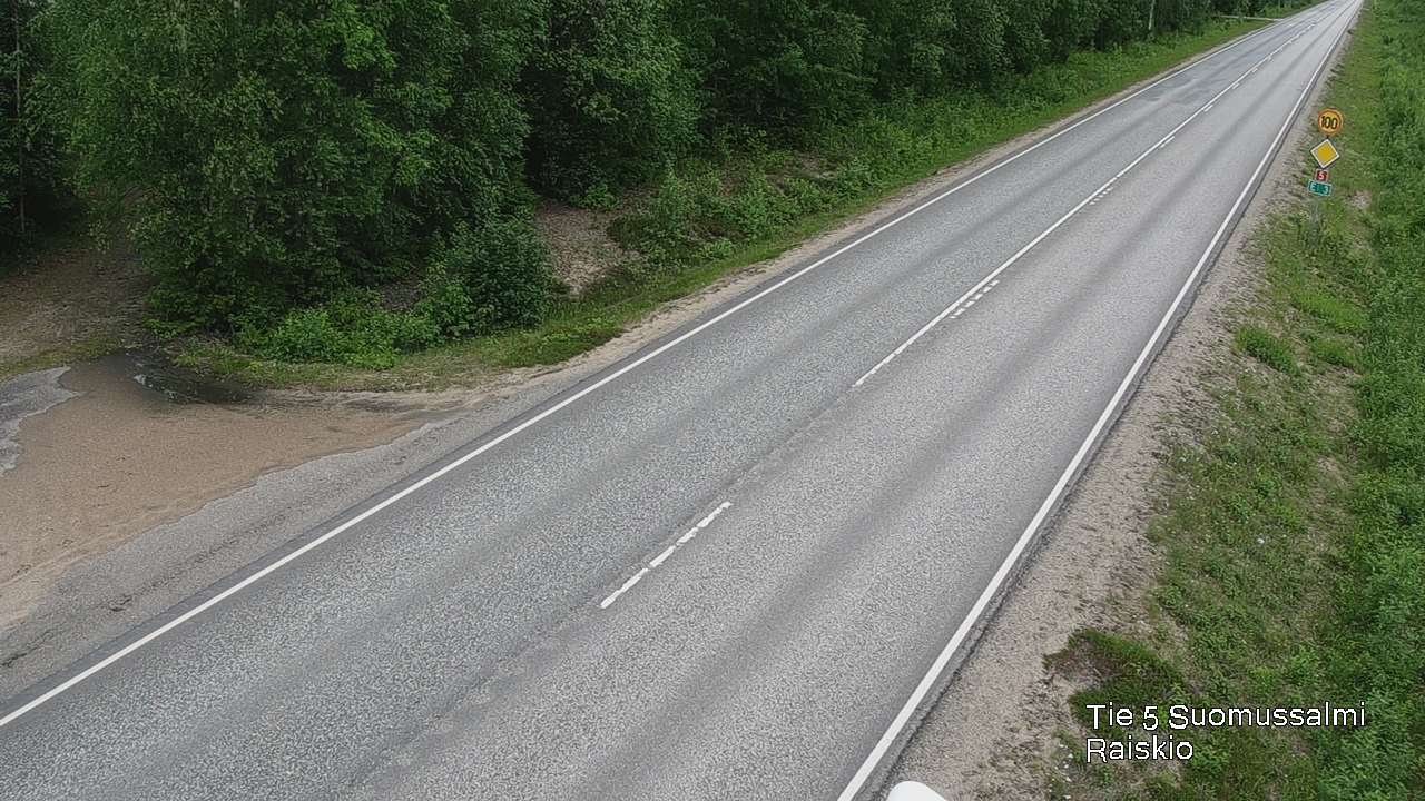 Weather Camera Image Road 5 Suomussalmi Raiskio, Suomussalmi, Kainuu