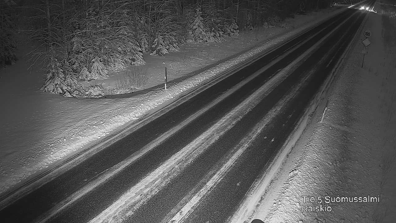 Weather Camera Image Väg 5 Suomussalmi Raiskio, Suomussalmi, Kainuu
