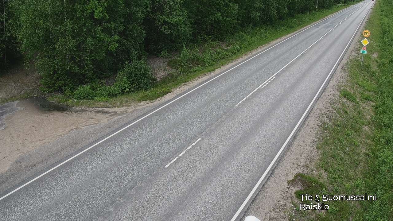 Weather Camera Image Road 5 Suomussalmi Raiskio, Suomussalmi, Kainuu