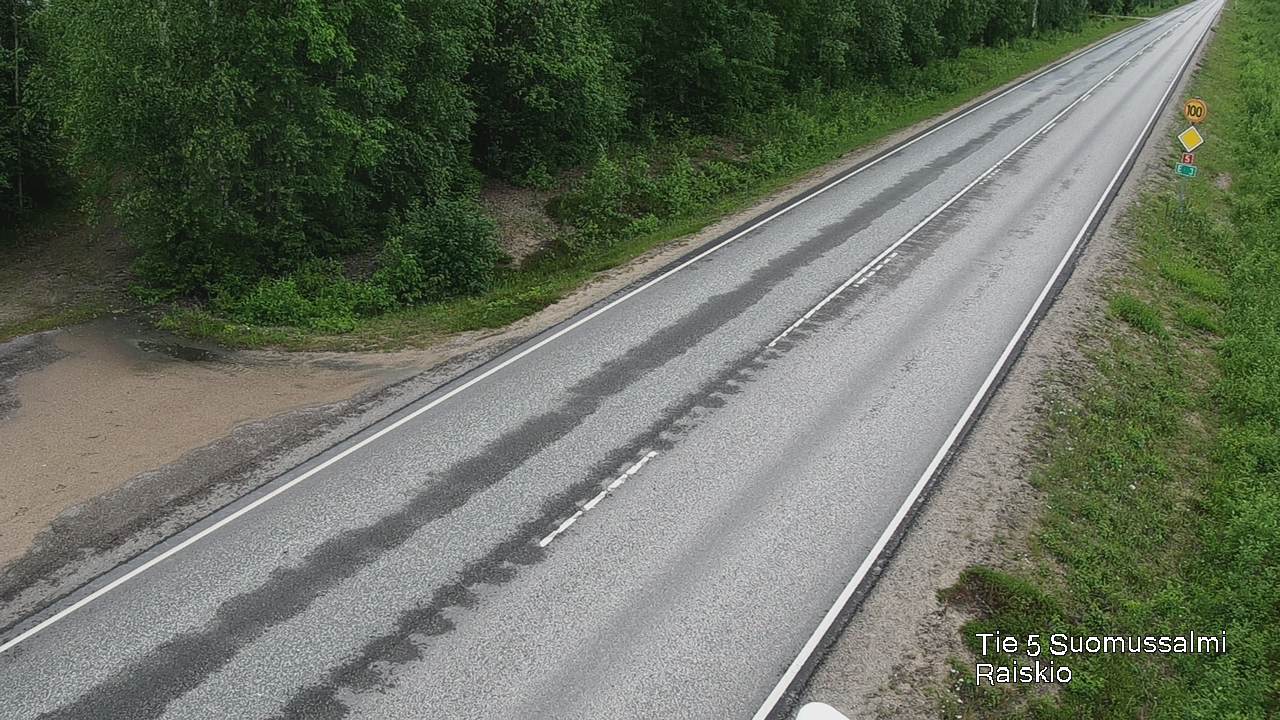 Weather Camera Image Road 5 Suomussalmi Raiskio, Suomussalmi, Kainuu