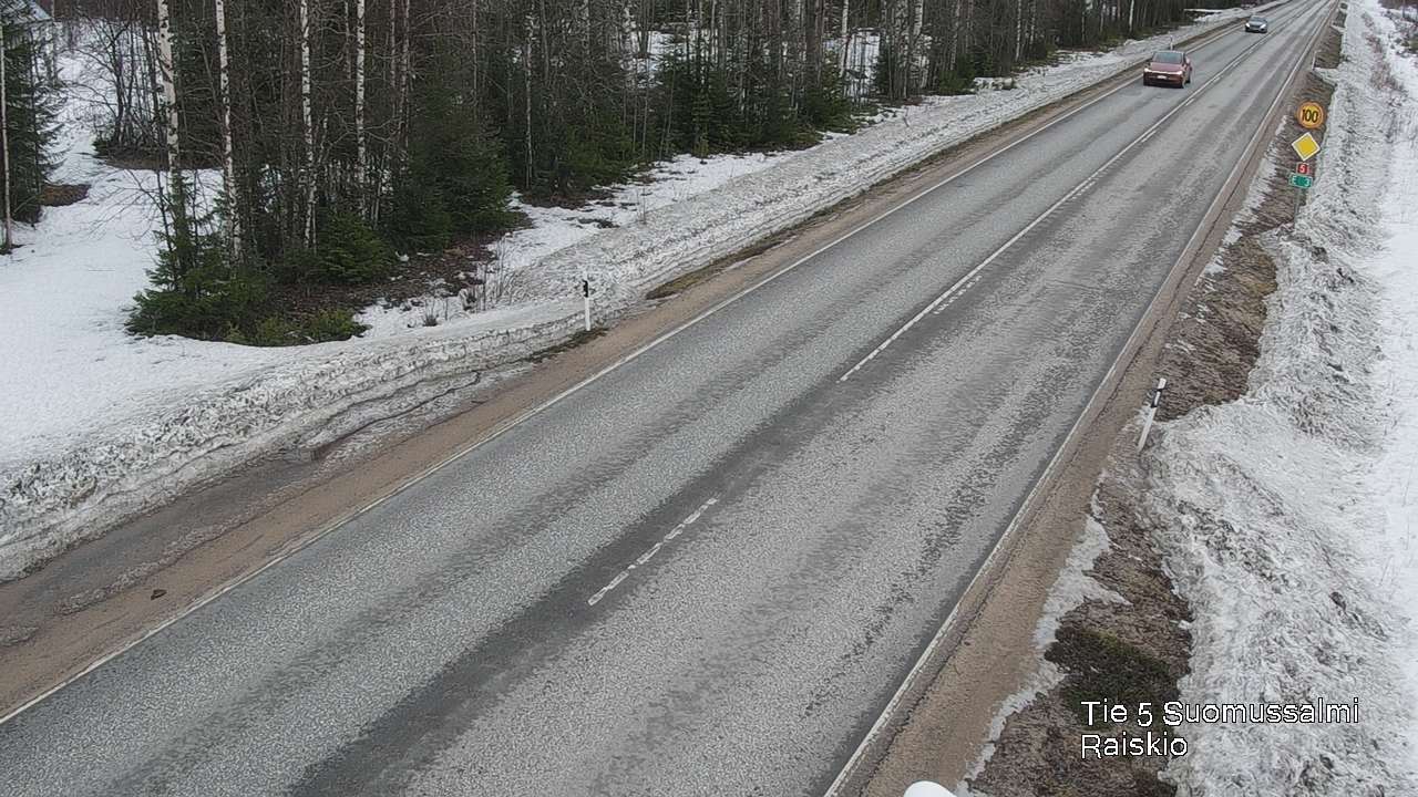 Weather Camera Image Road 5 Suomussalmi Raiskio, Suomussalmi, Kainuu