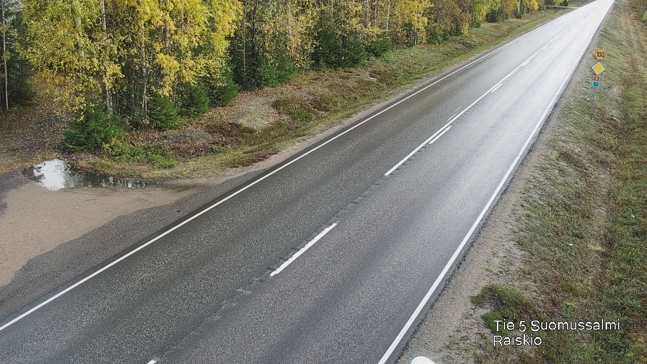 Weather Camera Image Road 5 Suomussalmi Raiskio, Suomussalmi, Kainuu