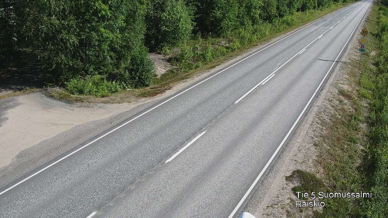 Weather Camera Image Road 5 Suomussalmi Raiskio, Suomussalmi, Kainuu
