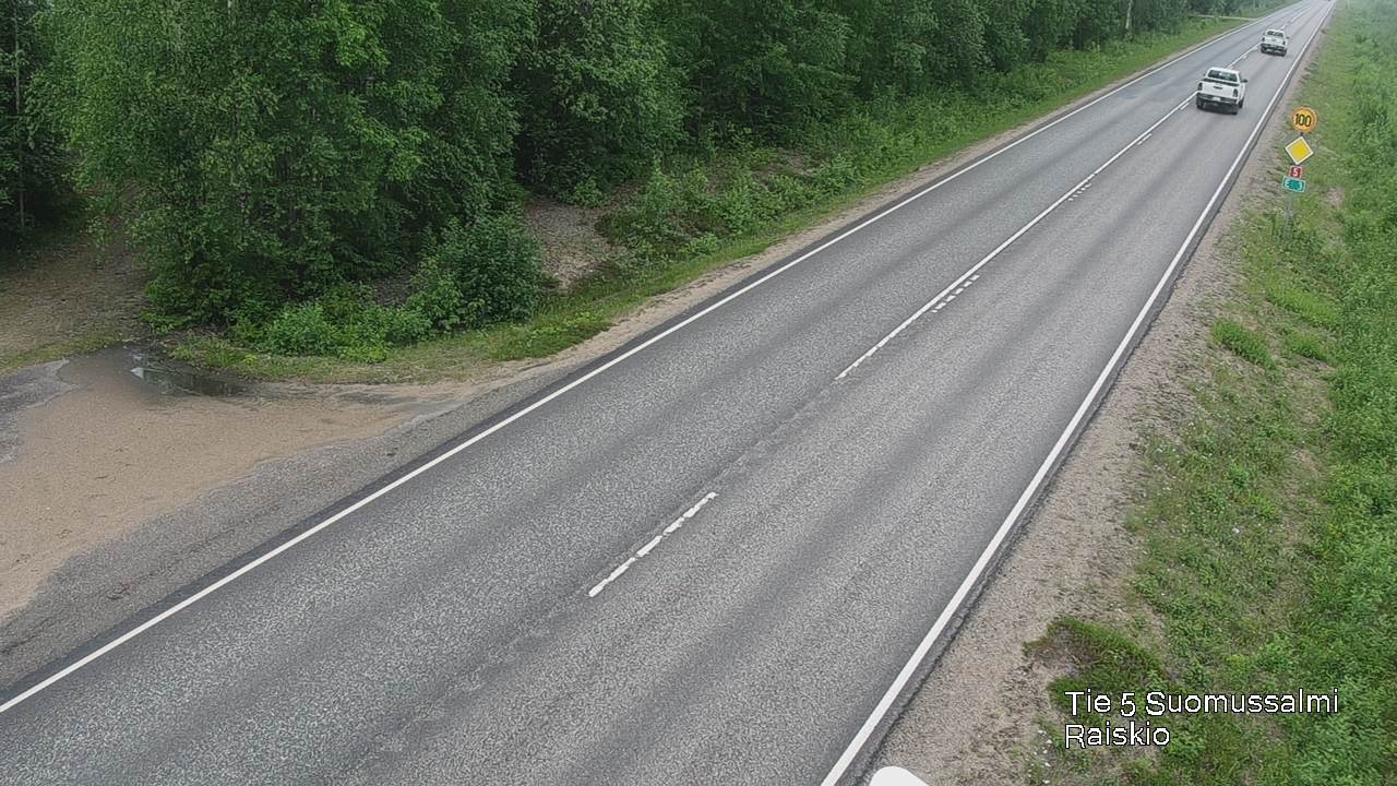 Weather Camera Image Road 5 Suomussalmi Raiskio, Suomussalmi, Kainuu
