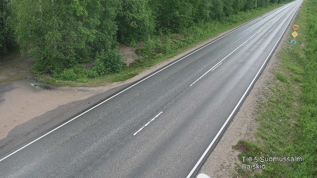 Weather Camera Image Road 5 Suomussalmi Raiskio, Suomussalmi, Kainuu