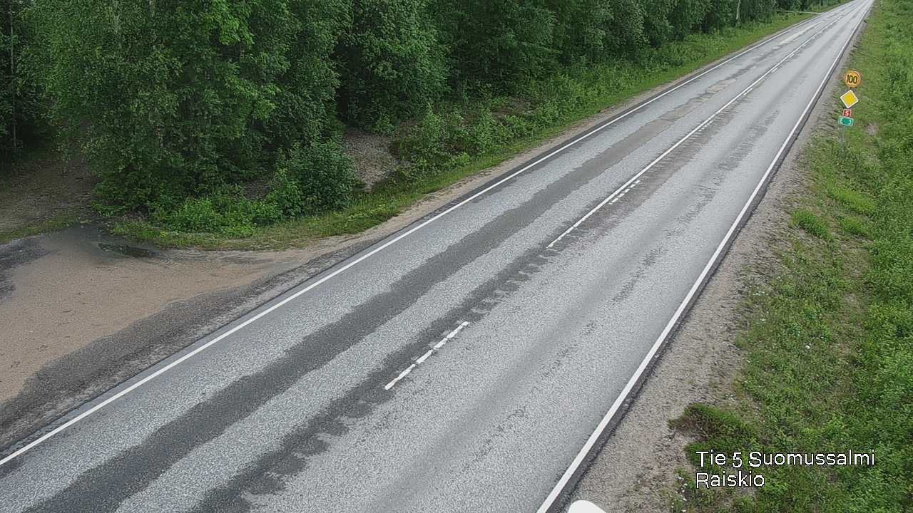 Weather Camera Image Road 5 Suomussalmi Raiskio, Suomussalmi, Kainuu