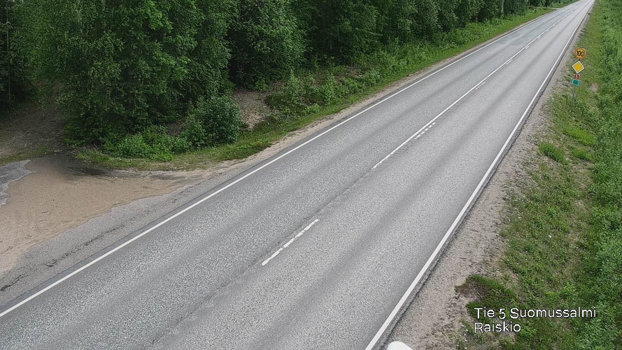 Weather Camera Image Road 5 Suomussalmi Raiskio, Suomussalmi, Kainuu
