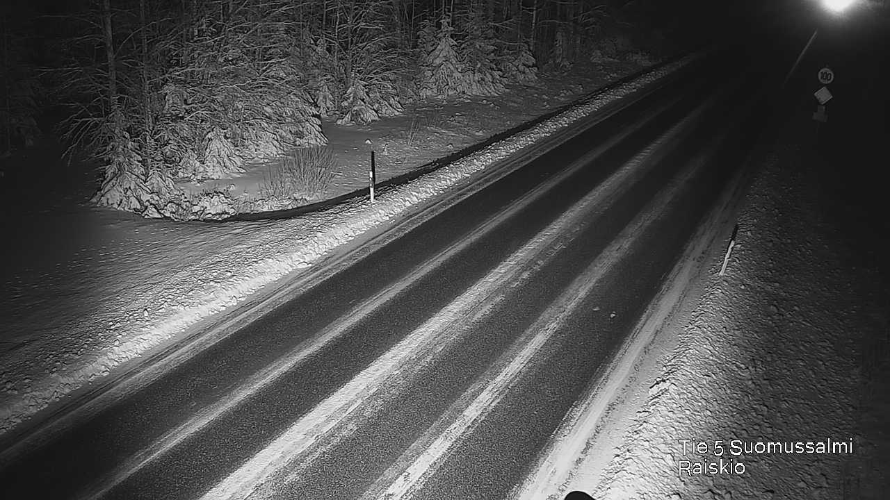 Weather Camera Image Väg 5 Suomussalmi Raiskio, Suomussalmi, Kainuu