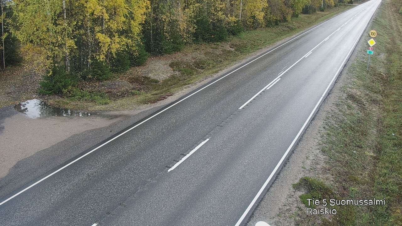 Weather Camera Image Road 5 Suomussalmi Raiskio, Suomussalmi, Kainuu