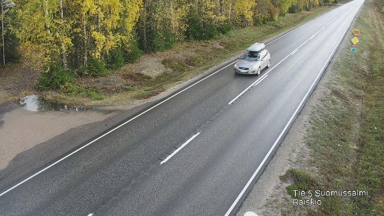 Weather Camera Image Road 5 Suomussalmi Raiskio, Suomussalmi, Kainuu