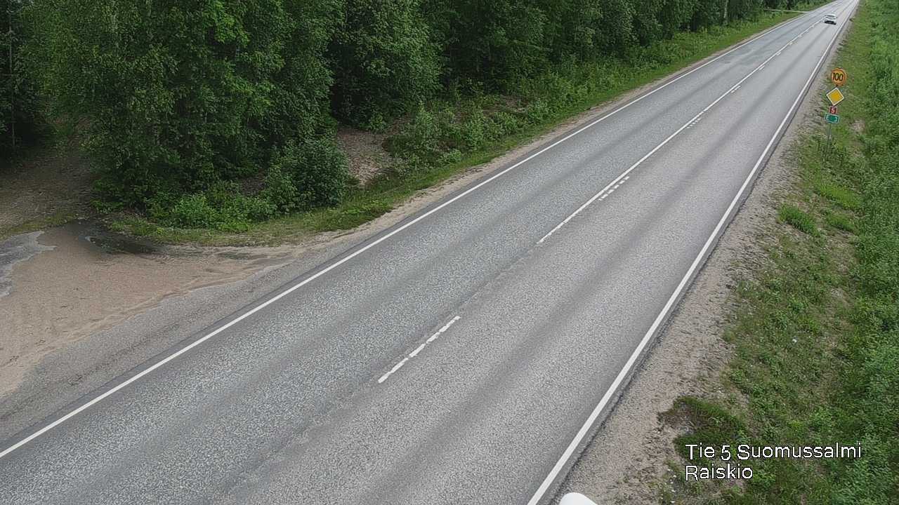 Weather Camera Image Road 5 Suomussalmi Raiskio, Suomussalmi, Kainuu