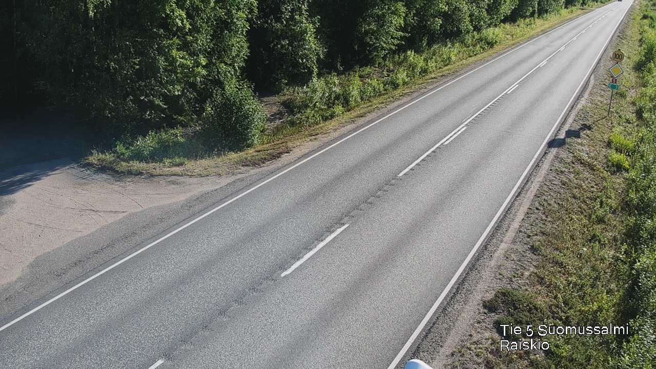 Weather Camera Image Road 5 Suomussalmi Raiskio, Suomussalmi, Kainuu