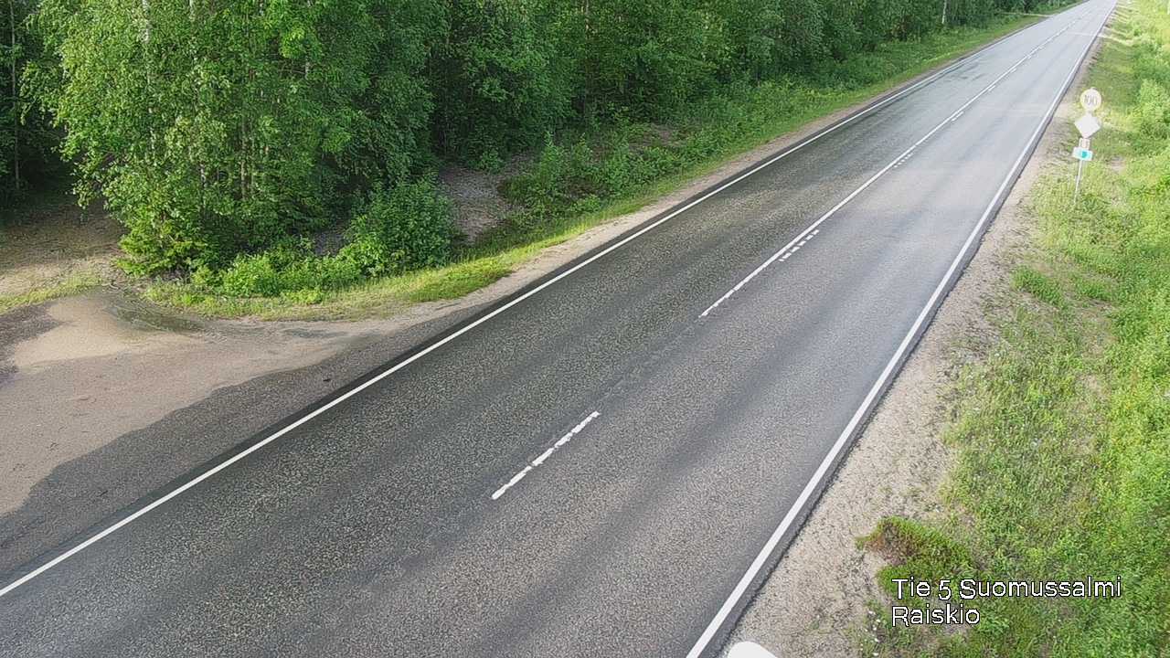 Weather Camera Image Road 5 Suomussalmi Raiskio, Suomussalmi, Kainuu