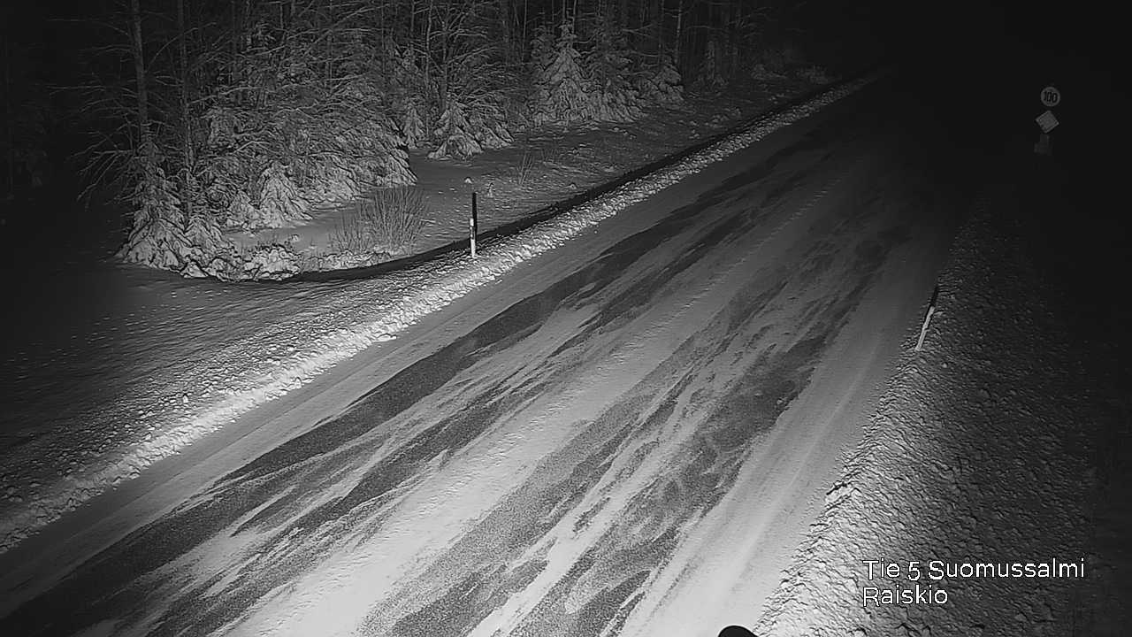 Weather Camera Image Väg 5 Suomussalmi Raiskio, Suomussalmi, Kainuu