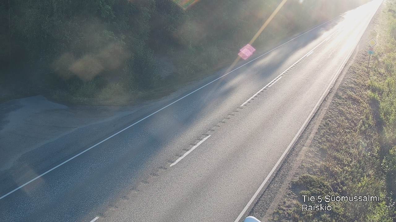 Weather Camera Image Road 5 Suomussalmi Raiskio, Suomussalmi, Kainuu