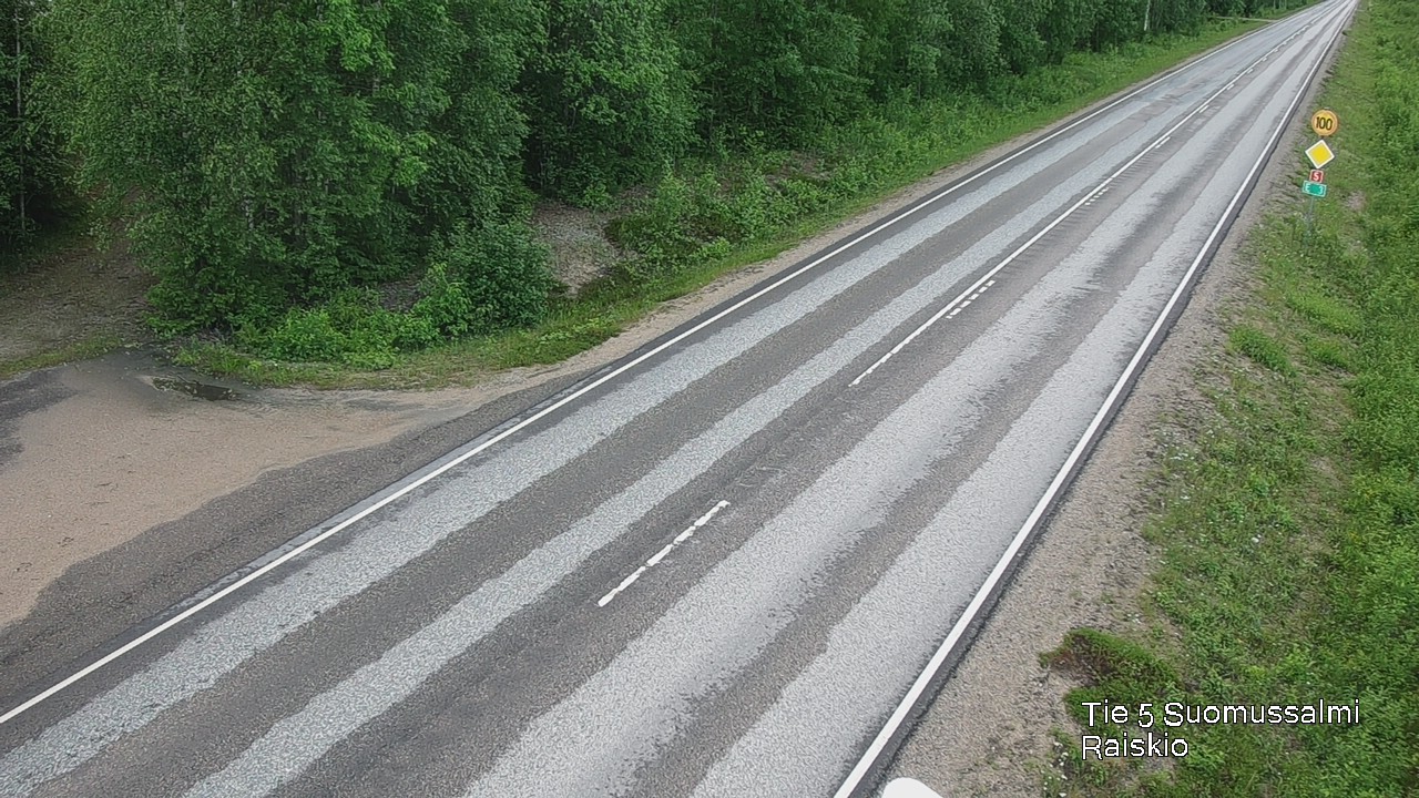 Weather Camera Image Road 5 Suomussalmi Raiskio, Suomussalmi, Kainuu